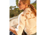 Chemisier manches longues uni BLANC Femme