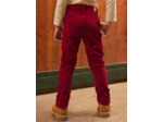 Pantalon en velours rouge