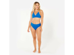 Haut de maillot brassière texturé surf Femme - Bea bleu