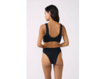 Culotte bikini taille haute en matière extensible