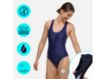 Maillot de bain Menstruel 1 Pièce| Femme & Ado | Flux Moyen | Lola Bleu
