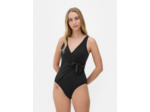 Maillot de bain effet croisé à nœud sur le côté