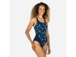 Maillot de bain de natation une pièce femme kamiye form bleu