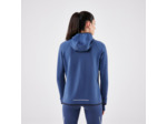 Veste chaude de running Femme, KIPRUN Run 500 Warm Bleu abysse