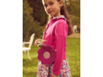 Sac fleur rose fuschia pailletés à bandouillère Fille