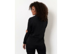 Chemisier manches longues uni NOIR Femme