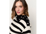 Robe courte rayée NOIR