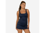 Maillot de Bain de Natation Femme 1 Pièce Jupe Heva Navy Bandes