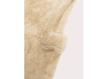 Cagoule beige en fausse fourrure mixte