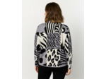 Pull épais jacquard GRIS Femme