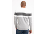 Pull col rond rayé Abeille