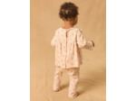 Pyjama en maille ajourée et imprimée