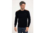 Pull col rond uni suede
