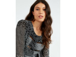 Robe courte imprimée NOIR