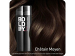 Fibres densifiantes pour cheveux châtain