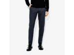 Pantalon de costume slim à carreaux - Bleu foncé