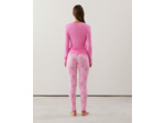 Top en jersey rose