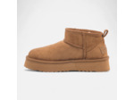 Boots à talon compensé Femme cognac