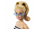 Barbie - poupée fashsionista avec top rayé