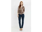 T-Shirt Manches 3/4 Col Mao