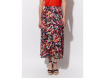 Jupe midi imprimée NOIR