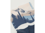 Chaussettes en cachemire à motif montagnes