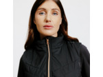 Doudoune équitation sans manches zip rose doré Femme - 500 noire