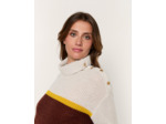 Pull épais contenant de la laine rayé NOIR Femme