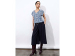 Pantalon mi-long Jupe-culotte uni MARINE Femme