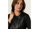 Perfecto court uni NOIR Femme