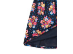 Robe noire à imprimé fleuri