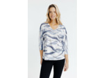 T-Shirt Manches Coudes Col V