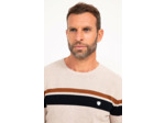 Pull col rond rayé stripe