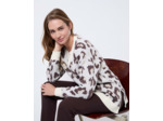 Pull épais mi-long à motifs ECRU Femme