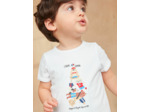 Body tshirt à manches courtes imprimé