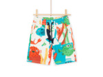 Bermuda multicolore à imprimé marin
