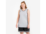 Maillot de Basketball sans manche réversible Adulte - TKR-500 noir blanc