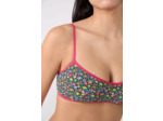 Brassière haut de maillot fleuri