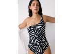 Maillot de bain 1 pièce asymétrique imprimé