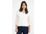 Cardigan uni manches 3/4