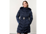 Doudoune mi-longue unie MARINE Femme