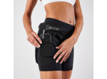 Short 2 en 1 running & trail longue distance femme - kiprun run 900 ultra noir