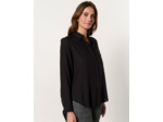 Chemisier manches longues uni NOIR Femme
