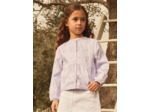Veste violette brodée