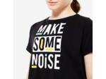 T-shirt danse modern jazz crop top fille, noir graphite