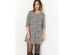 Robe courte bicolore NOIR