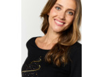 Pull fin à motifs NOIR Femme