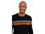 Pull Col Rond Rayure Placée