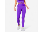 Legging taille haute gainant Fitness Cardio Femme Violet