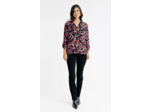 Chemise Imprimee Motif Feuillage Colore